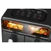 Amica AFM 7020 Doppel-Heißluftfritteuse, 8 L, 2400 W, Schwarz