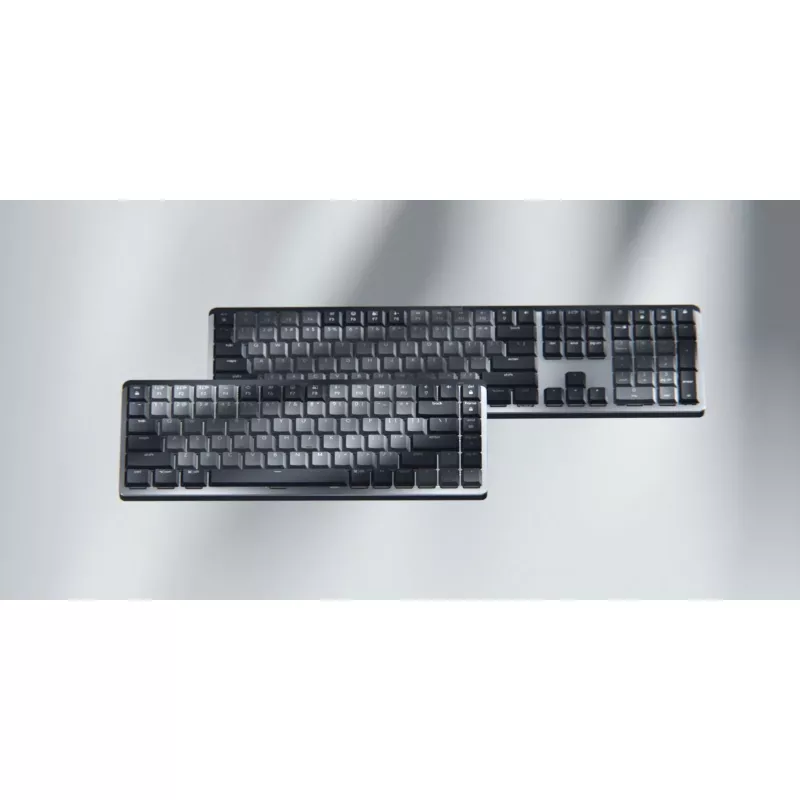 Logitech MX Mechanical Mini 920-010782 kabellose beleuchtete Tastatur, Clicky-Switches, RF-Funk + Bluetooth LE, US International QWERTY, Graphit