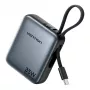 Vention FHEH0 Powerbank 10000 mAh 35 W mit USB-C-Kabel, Grau