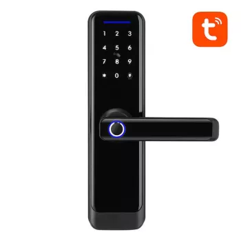 Smartes Türschloss Avatto SDL-A270-B WLAN digital, schwarz – schlüsselloser Zutritt, Fernzugriff