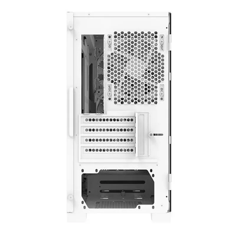 Montech AIR 100 ARGB MICRO-ATX-Tower mit vier vorinstallierten ARGB-Lüftern, ultra-minimalistischem Design, feinem Mesh-Frontpanel, hohem Luftstrom, einzigartiger Seite