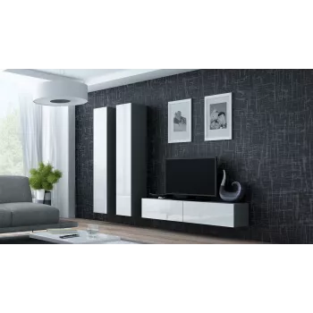 Cama TV-Ständer VIGO 140 30/140/40 Sonoma-Eiche/weiß glänzend