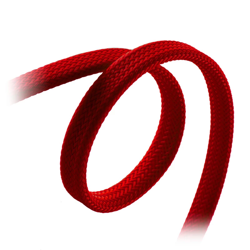 CableMod ModMesh - SATA-Kabel - Serial ATA 150/300/600 - SATA (W) zu SATA (W) - 60 cm - Rot (CM-CAB-SATA-N60KR-R)