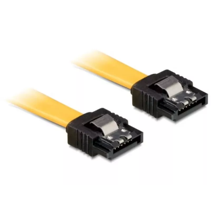 SATA-Kabel Stecker/Stecker DeLOCK 0,3 m Gelb