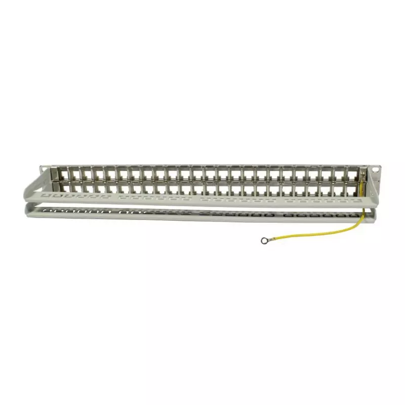 Synergy 21 S216339 19" Keystone Patchpanel für 48 Module, 1U, hellgrau