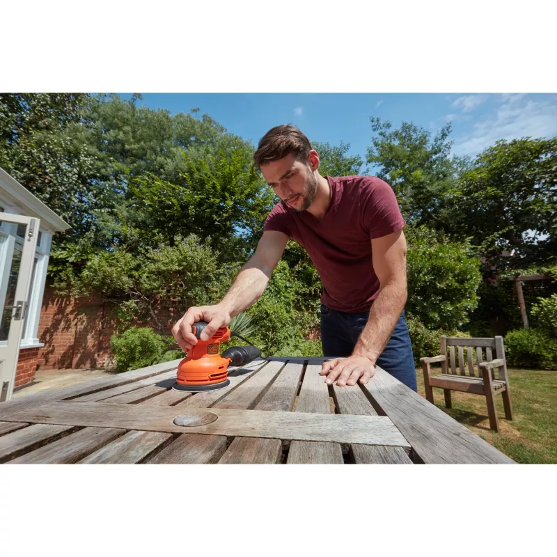 Black & Decker BEW210 Schwingschleifer 14000 U/min Schwarz, Orange