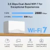 Mesh-WLAN System TP-LINK Mercusys Halo H25BE (Wi-Fi 7, Dualband 2,4/5 GHz, 2880 Mbps) 2er-Pack, 3 interne Antennen, weiß
