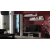 Cama Meble SOHO 140 TV-Lowboard, weiß/schwarz Hochglanz