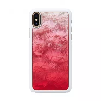 Handyhülle iKins für iPhone XS / iPhone X — Pink Lake White Schutzhülle