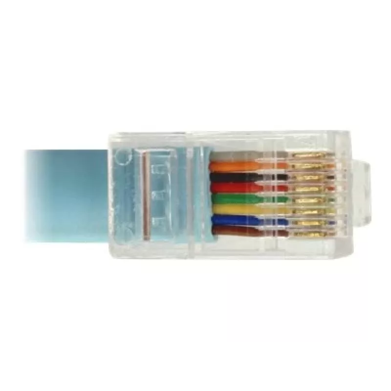 Delock USB-2.0-auf-seriell-RS-232-RJ45-Konsolen-Adapterkabel, 3 m, Blau