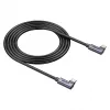 USB-C Kabel Unitek C14147ABK01-1M, 1 m, 90° abgewinkelte Stecker, USB PD 3.0 100W, Daten 480 Mbit/s, schwarz