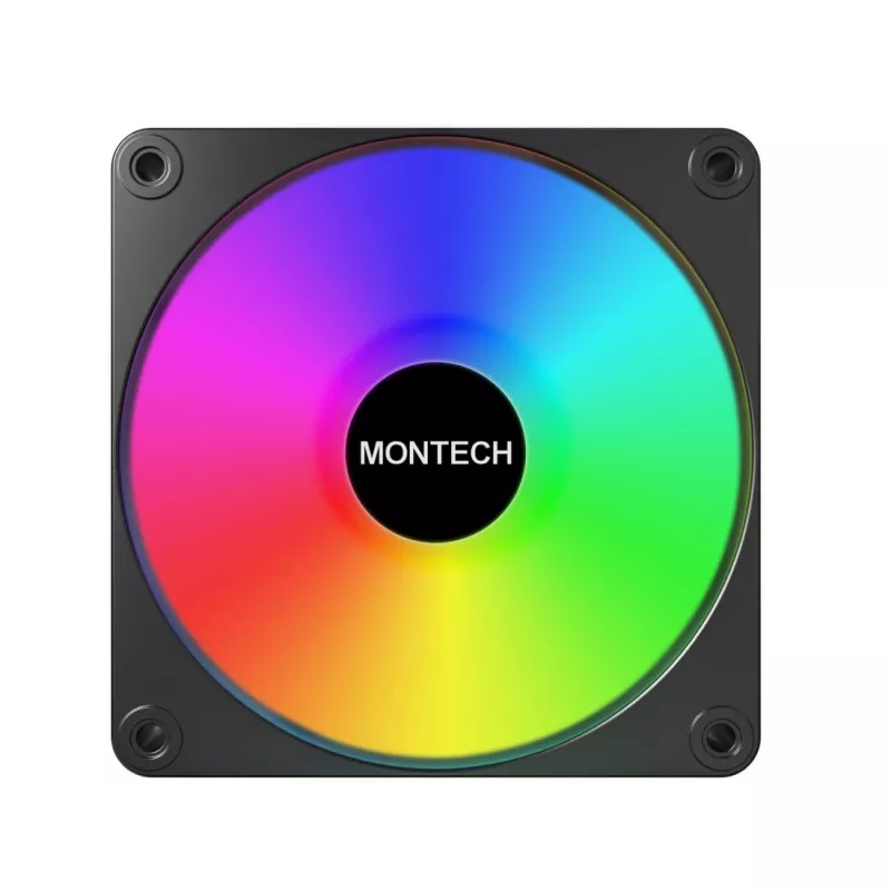 Montech GF120R V2 ARGB Computergehäuse-Lüftermodul 12 cm Schwarz 1 Stk.