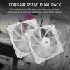 Corsair RS140 Dual Pack Gehäuselüfter, 140 mm, Weiß, CO-9050195-WW