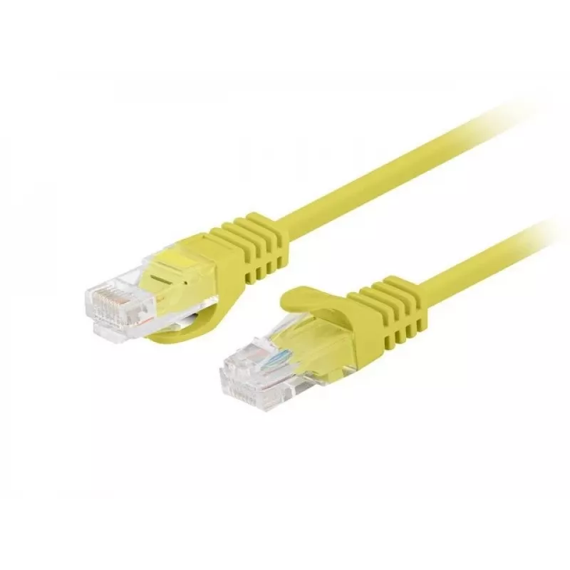 Lanberg PCU6-20CC-0100-Y Cat.6 UTP Patchkabel, 1 m, gelb, 10er-Pack