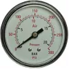 Manometer Aerotec rückseitiger Anschluss Außengewinde 1/4 Zoll Modell 9414582