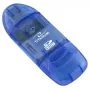Titanum TA101B externer Kartenleser, USB 2.0, MicroSDHC/miniSD/MMC/SD/SDHC, blau