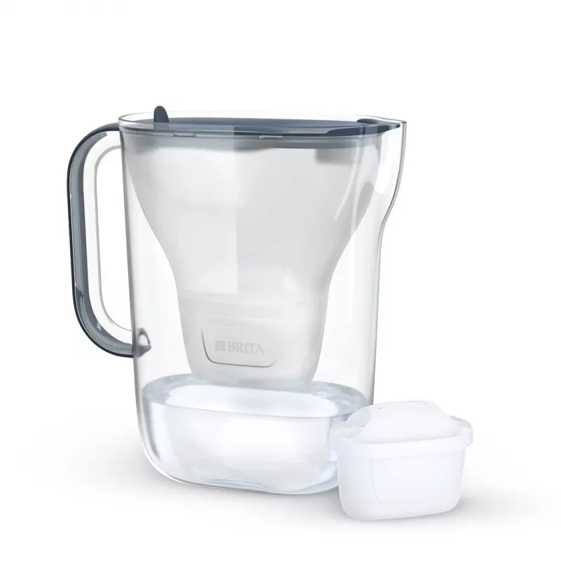 BRITA Style Essential Wasserfilter-Kanne 2,4 l mit 1 MAXTRA Pro Kartusche, Graphit