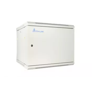 Extralink Rackgehäuse 9U 600x600 ASP Grau wandmontiert, Metalltür