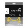 Patchkabel CAT5e UTP 0,25 m / GELB PP12-0.25M/Y Gembird