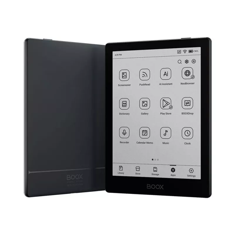 E-Reader Onyx Boox 6 Zoll (15,2 cm) mit 1448×1072 E‑Ink, 32 GB, 2 GB RAM, Android 11, Dual‑Band‑WLAN, Bluetooth 5.0, MicroSD, USB‑C, Schwarz
