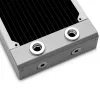 Radiator EK Water Blocks Messing Kupfer Edelstahl Weiß 130x300x44mm