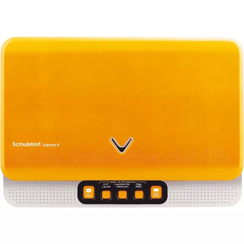 VTech Schulstart Laptop E für Kinder von 6–8 Jahren, silber, interaktives Lernspielzeug