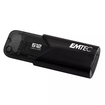 Emtec B110 Click Easy 3.2 USB-Stick 512 GB USB Typ-A 3.2 Gen 2 (3.1 Gen 2) Schwarz (ECMMD512GB113)