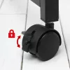 Klapptisch Maclean, schwarz, mobil 100x58 cm, max. 50 kg, MC-126 B