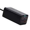 Baseus GaN3 Pro CCGP000101 Tischladegerät 100 W, 2x USB-C + 2x USB-A, PD 3.0, QC 4.0+, 1,5 m Kabel, Schwarz