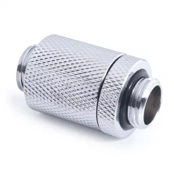 Alphacool ES D-Plug 25,5 mm G1/4 AG auf G1/4 AG, Chrom