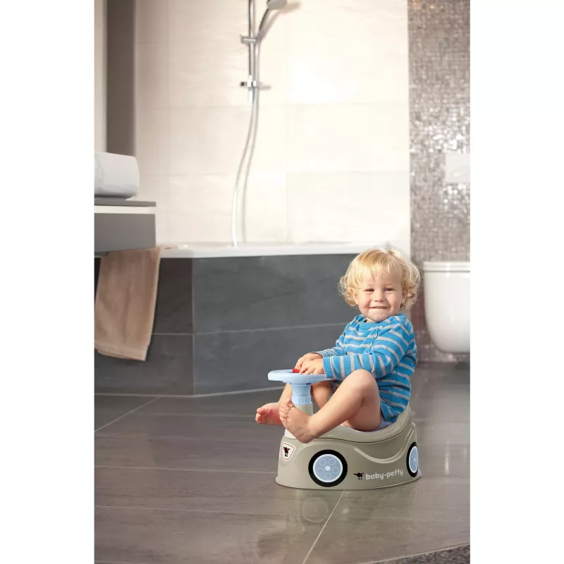 Baby-Töpfchen Grau, Töpfchen Grau/Blau