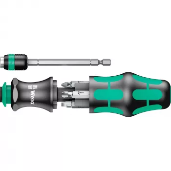 Wera Kraftform Kompakt 25 Bit-Schraubendreher-Set, 7 Stk., Schwarz/Grün
