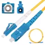 Patchcord Extralink LC/UPC – SC/UPC Single‑Mode G.652D, simplex, 3 mm, 0,5 m