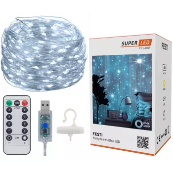 LED-Vorhang Extralink KURTYNA LED 3x3 mit Fernbedienung (Modell EX.73172)