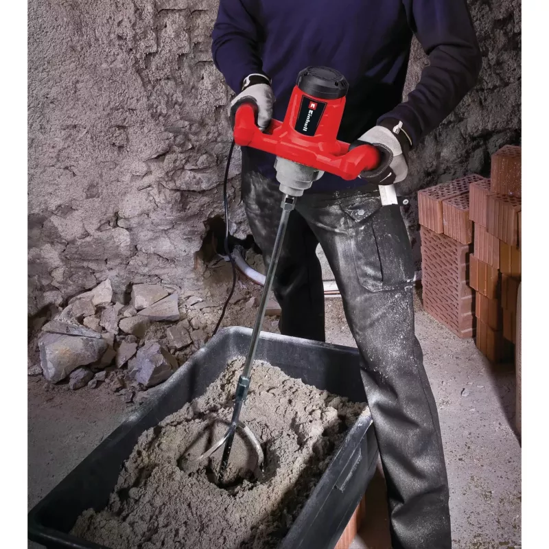 Einhell TE-MX 1600-2 CE - Mörtel - Farbe - Pulver - Schwarz - Rot - M14 - Ergonomisch - 750 RPM - 1600 W