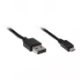 GoodConnections Verbindungskabel USB 2.0 EASY Stecker A auf Stecker Micro B, schwarz, 2m
