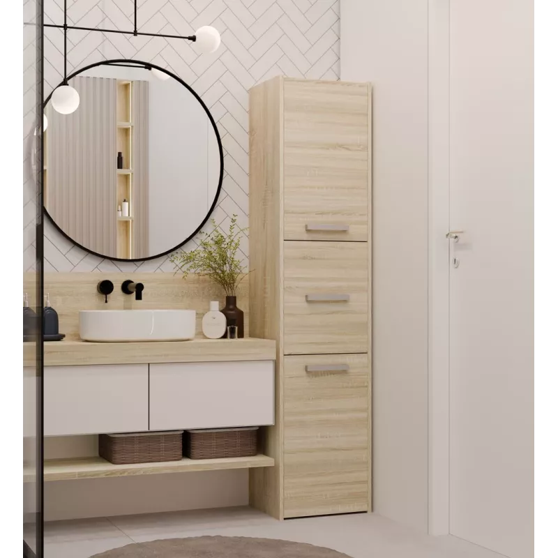 Topeshop S43 SONOMA Badezimmerschrank Oak