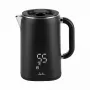 Jata JEHA1575 Wasserkocher, 1,7 l, 1500 W, 5 Temperaturstufen, Schwarz/Edelstahl