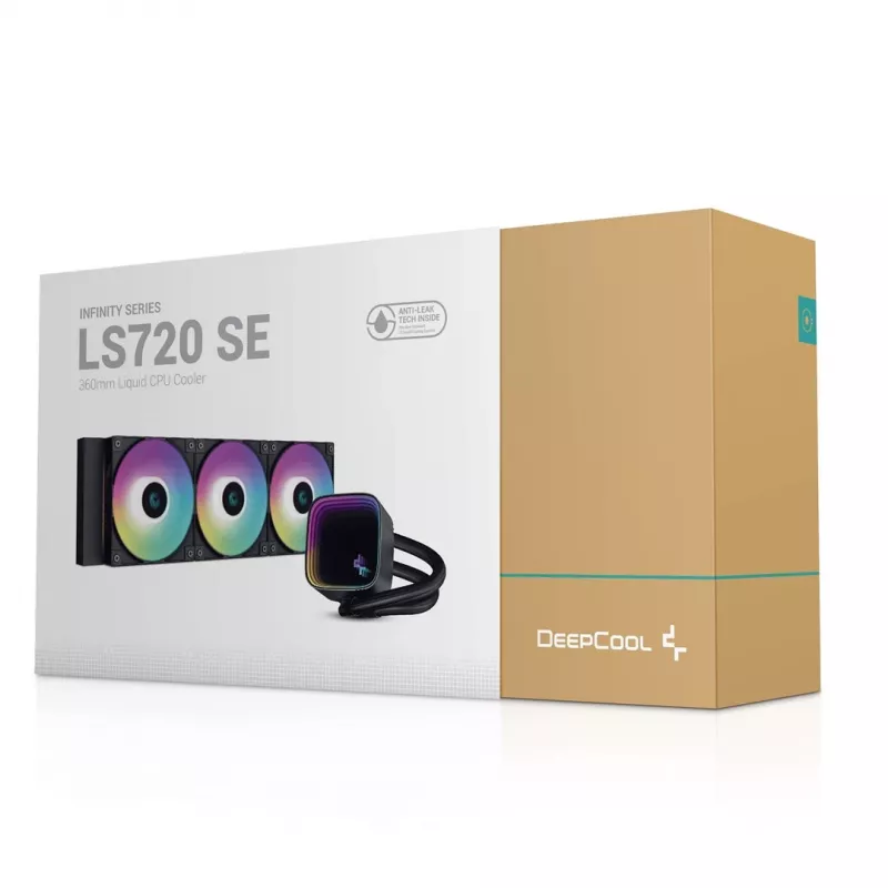 DeepCool LS720 SE Prozessor-All-in-One-Flüssigkeitskühler 12 cm, schwarz, 1 Stk.