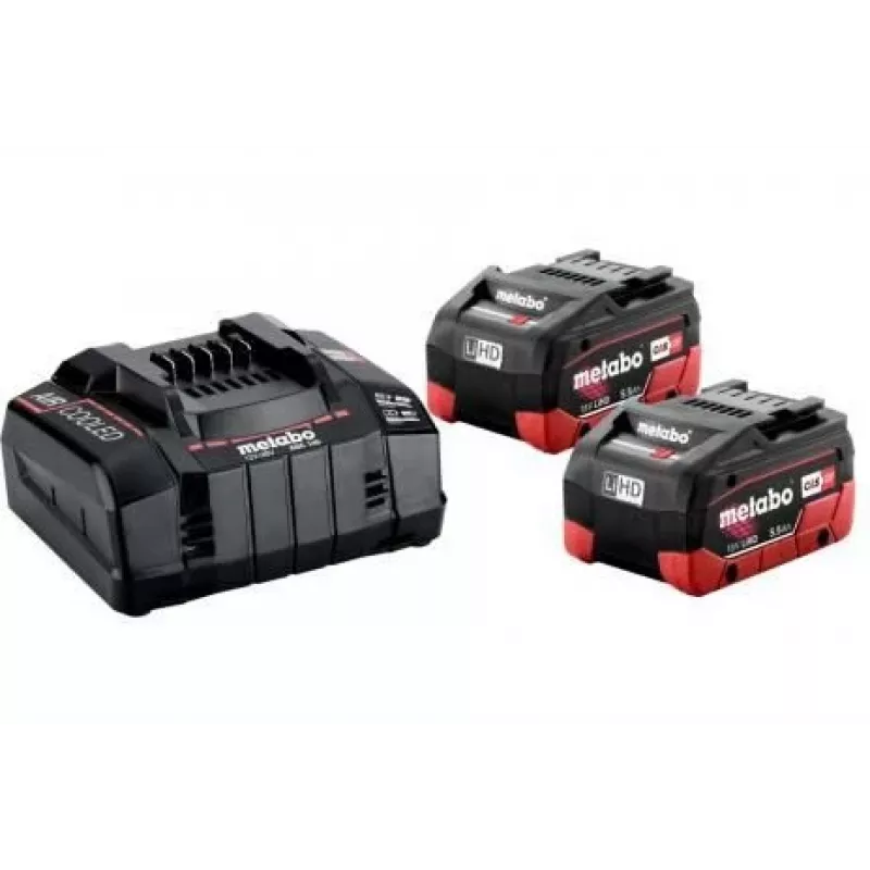 Metabo Basis-Set: 2 Akkupacks 18 V 5,5 Ah LiHD (685122000)