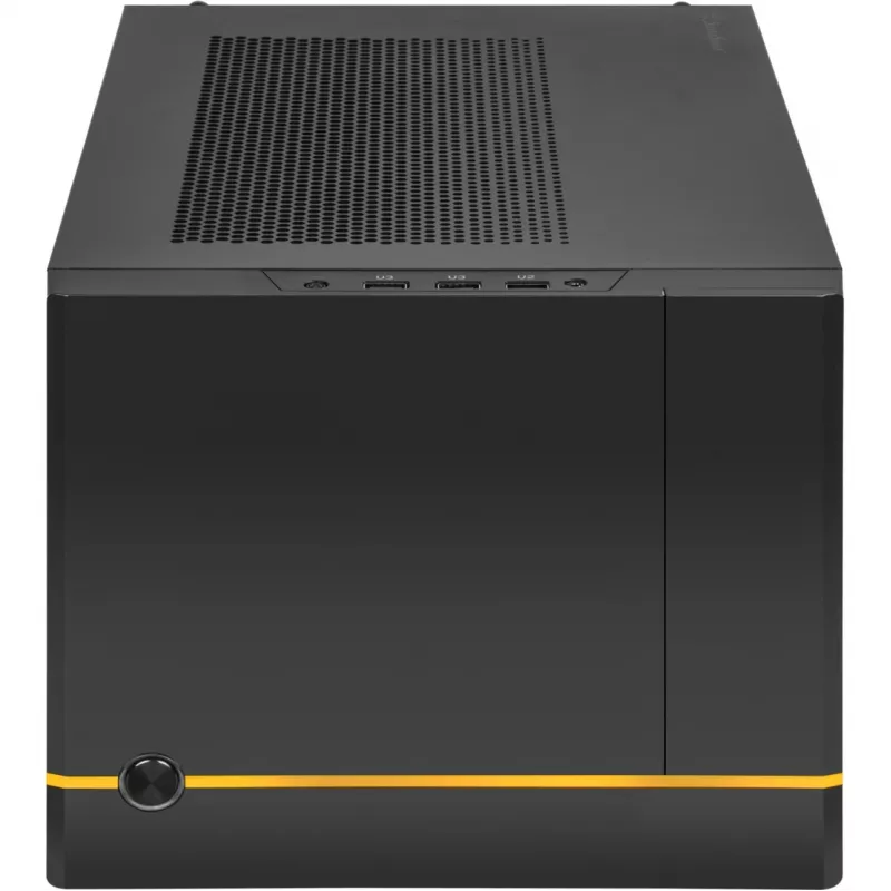 SilverStone SUGO SG14B - Tower - Mini-DTX - ohne Netzteil (ATX / PS/2) - Schwarz - USB/Audio (SST-SG14B)