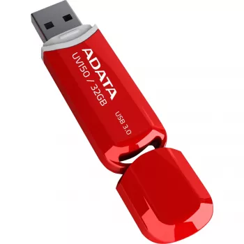 USB-Flash-Laufwerk ADATA DashDrive UV150 32 GB, USB Type-A 3.2 Gen 1, rot, Kappendesign