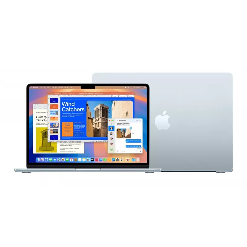 Apple MacBook Air 13 Zoll: M4 Chip mit 10-Core CPU und 8-Core GPU, 16 GB, 256 GB SSD – Himmelblau