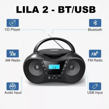 Radioplayer CD LILA2 USB/BT pink
