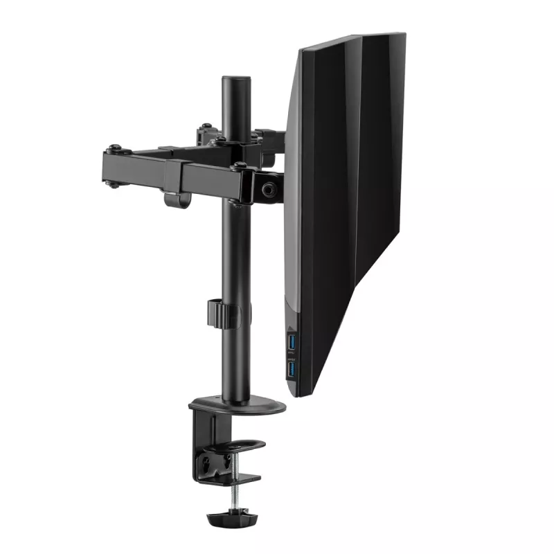 Maclean Tischhalterung für 2 Monitore, VESA 75x75 und 100x100, 17-32, 2x 9kg, MC-754N