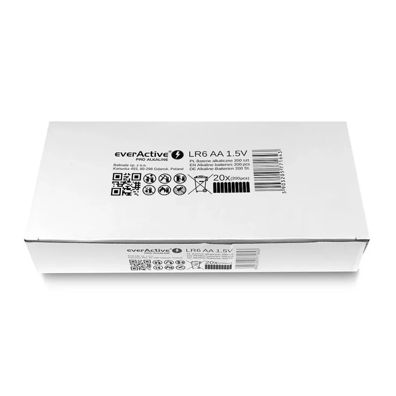 everActive Pro Alkaline LR6 AA Alkaline-Batterie LR610PAKPA, 1,5 V, 10er-Pack