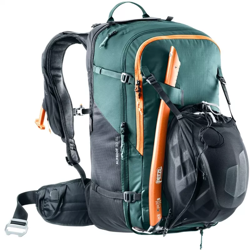 Deuter Alproof 30 SL Lawinenrucksack - Schwarz/Grün Denim
