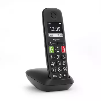 Gigaset E290 Schnurlostelefon, Schwarz