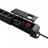 Lanberg SP1-05F-0300-BK Stromverlängerung 3 m 5 AC-Steckdosen Innenbereich Schwarz