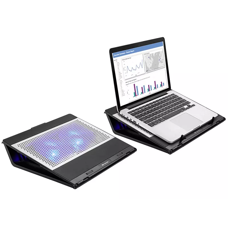 Tracer Officer 17 TRASTA46890 Laptop-Kühlpad, 17 Zoll (43,2 cm), 1100 U/min, USB-Hub, blaue LED